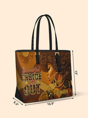 Bold Roots Sleek Leather Tote