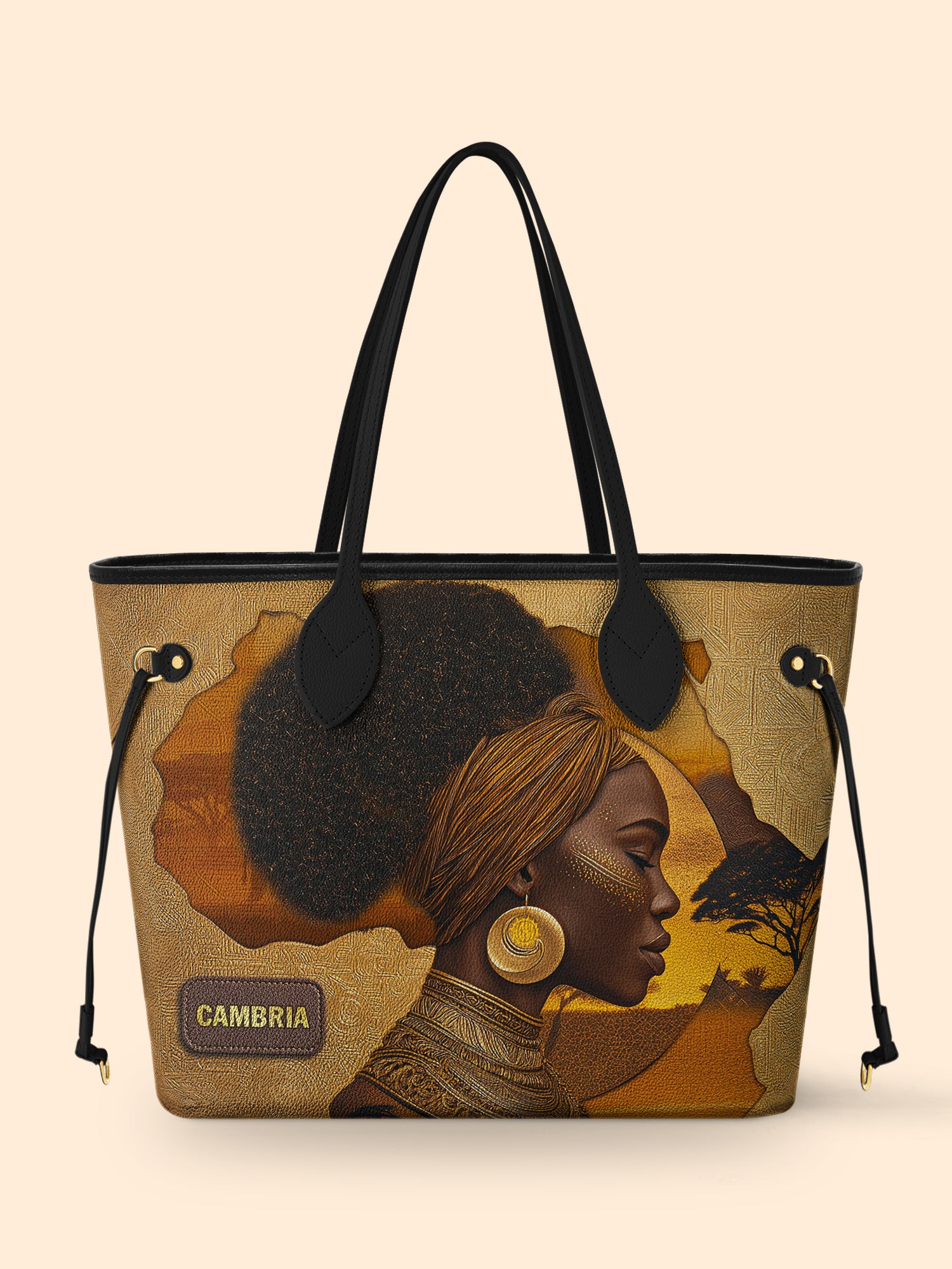 African Tribe Woman Classic Shopper Tote