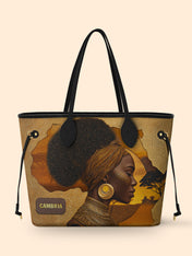 African Tribe Woman Classic Shopper Tote