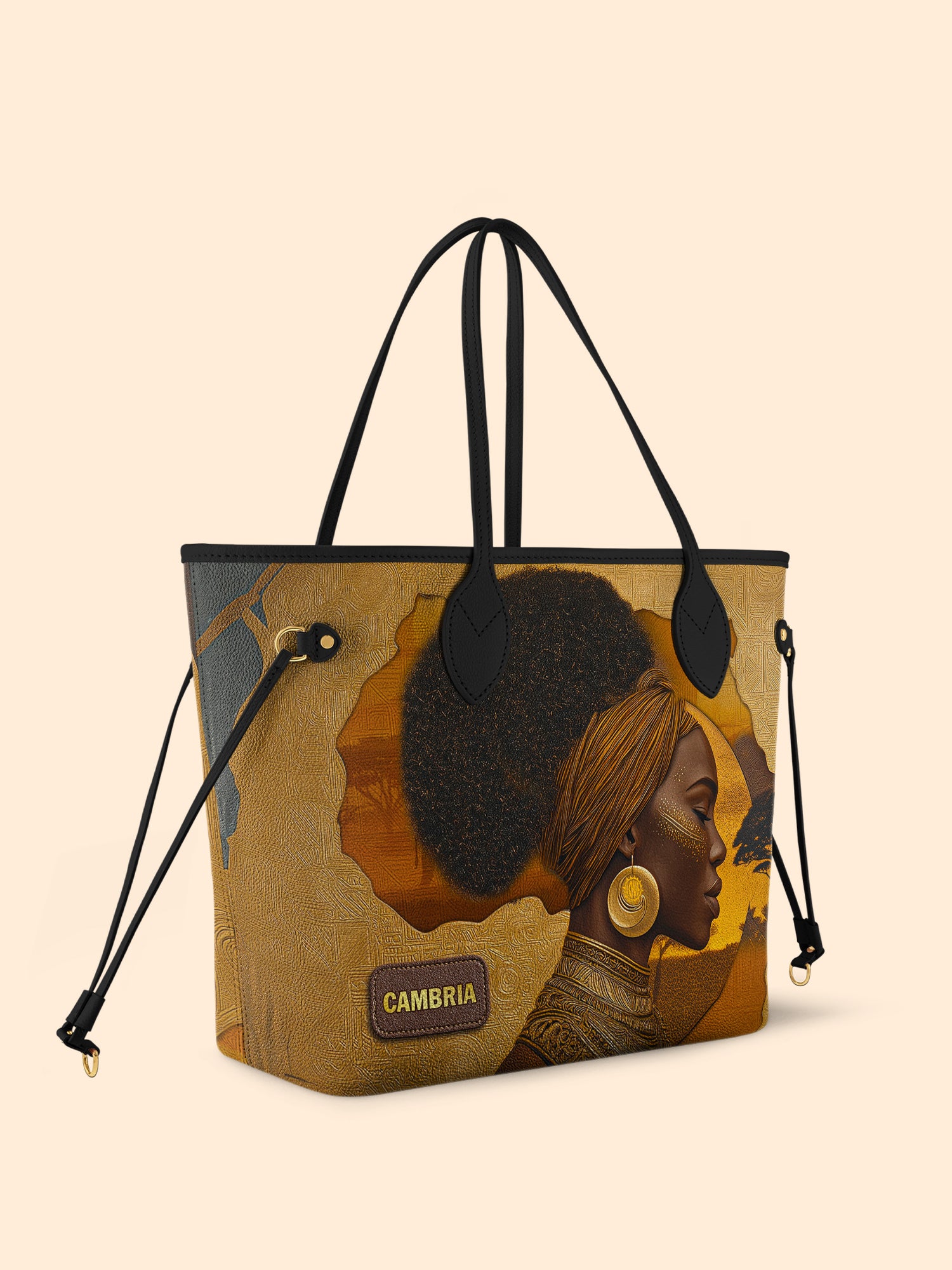 African Tribe Woman Classic Shopper Tote