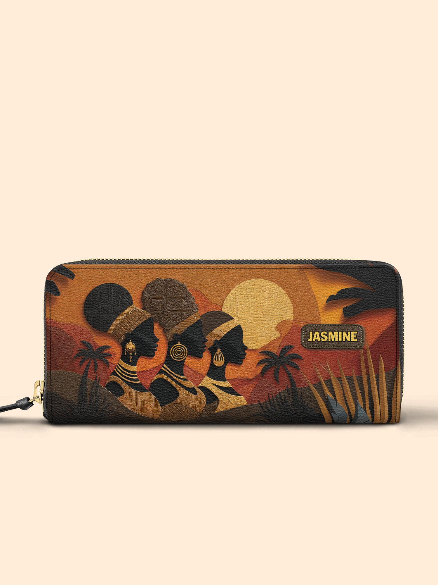 Three African Queens Slimline Zippy Wallet
