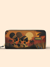 Three African Queens Slimline Zippy Wallet