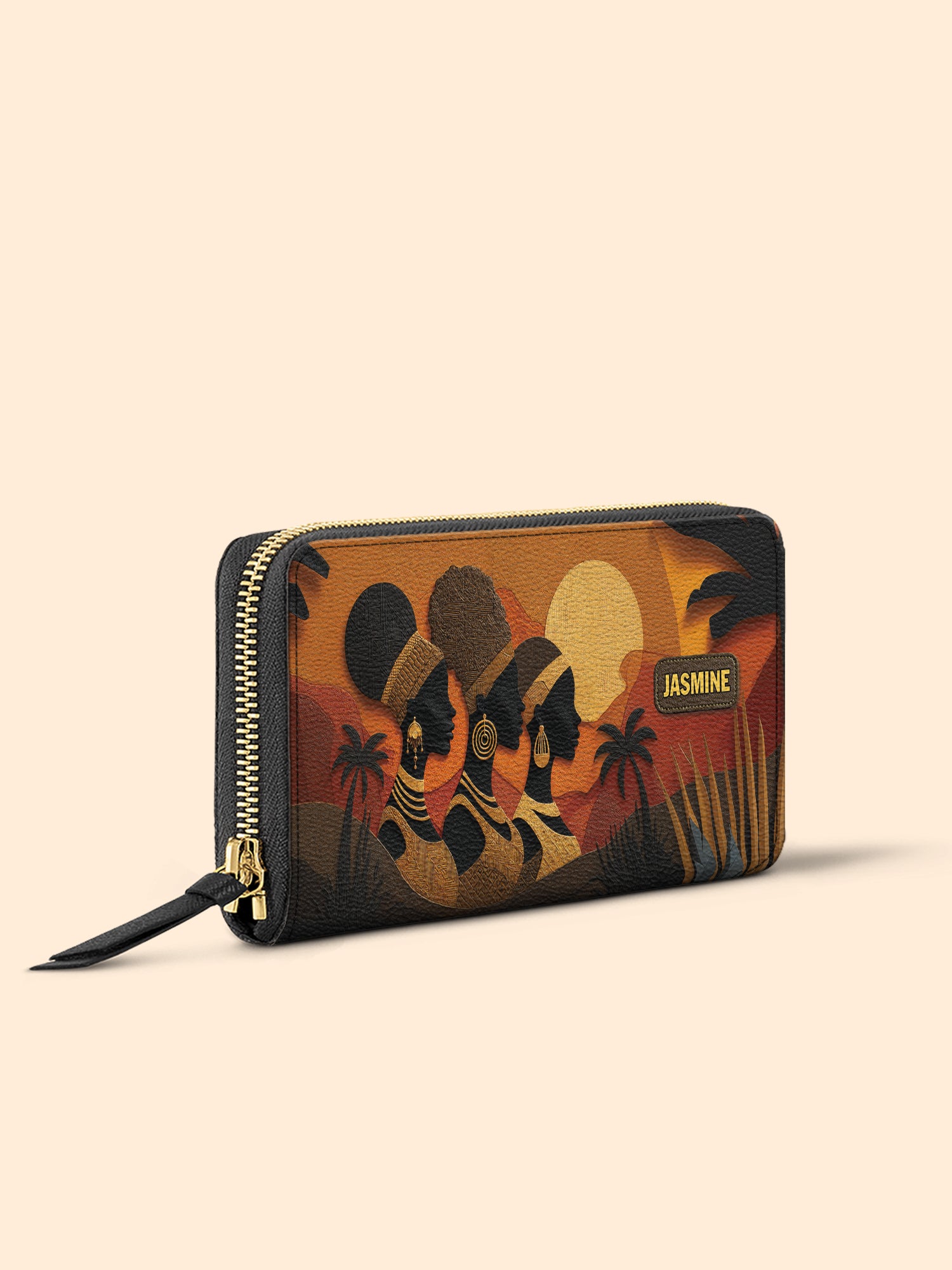 Three African Queens Slimline Zippy Wallet