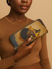 African Tribe Woman Slimline Zippy Wallet