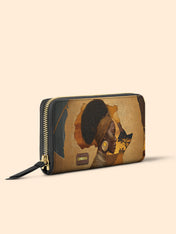 African Tribe Woman Slimline Zippy Wallet