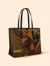 Ebony Reign Sleek Leather Tote