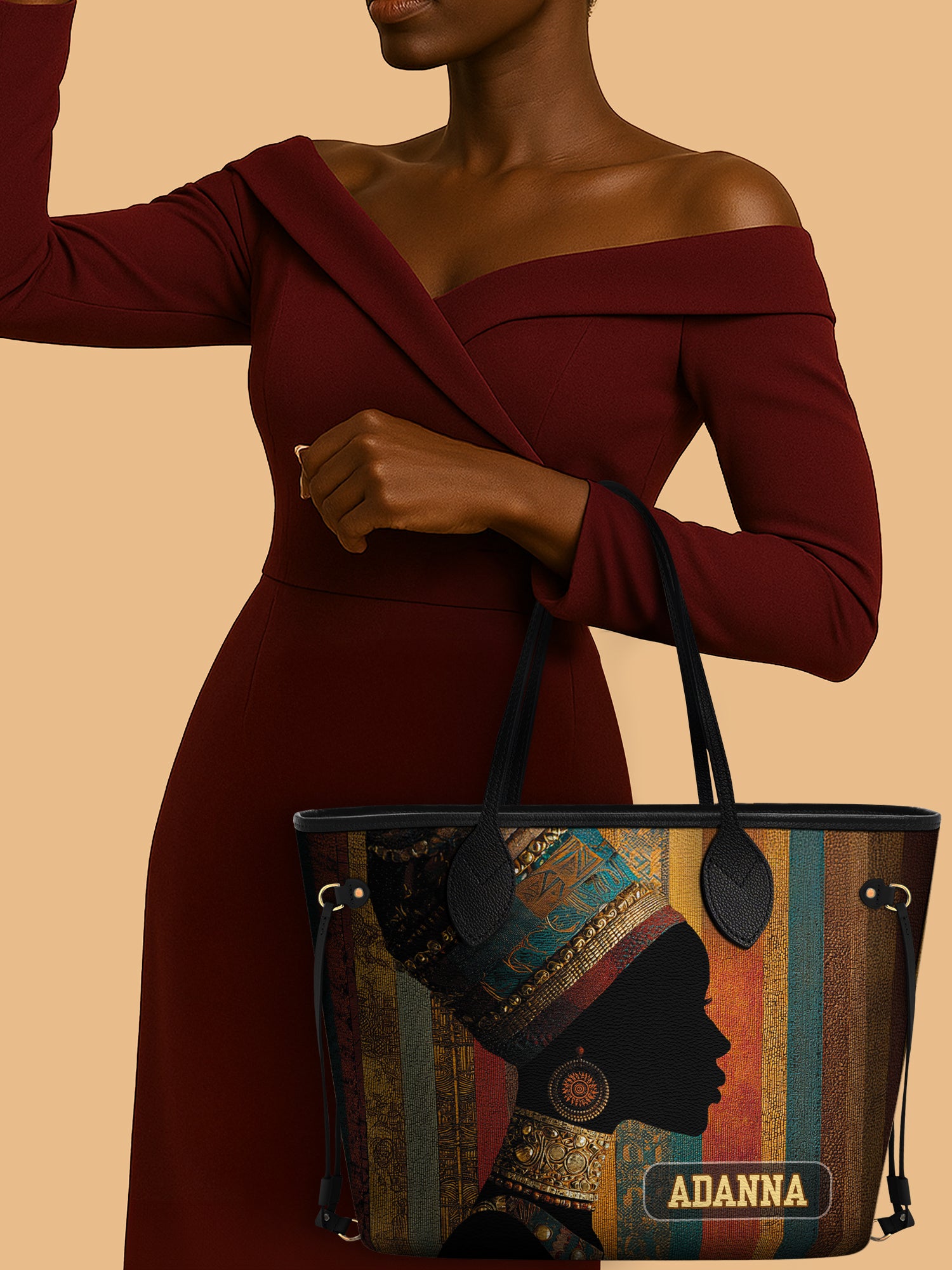 Brown Radiance Classic Shopper Tote