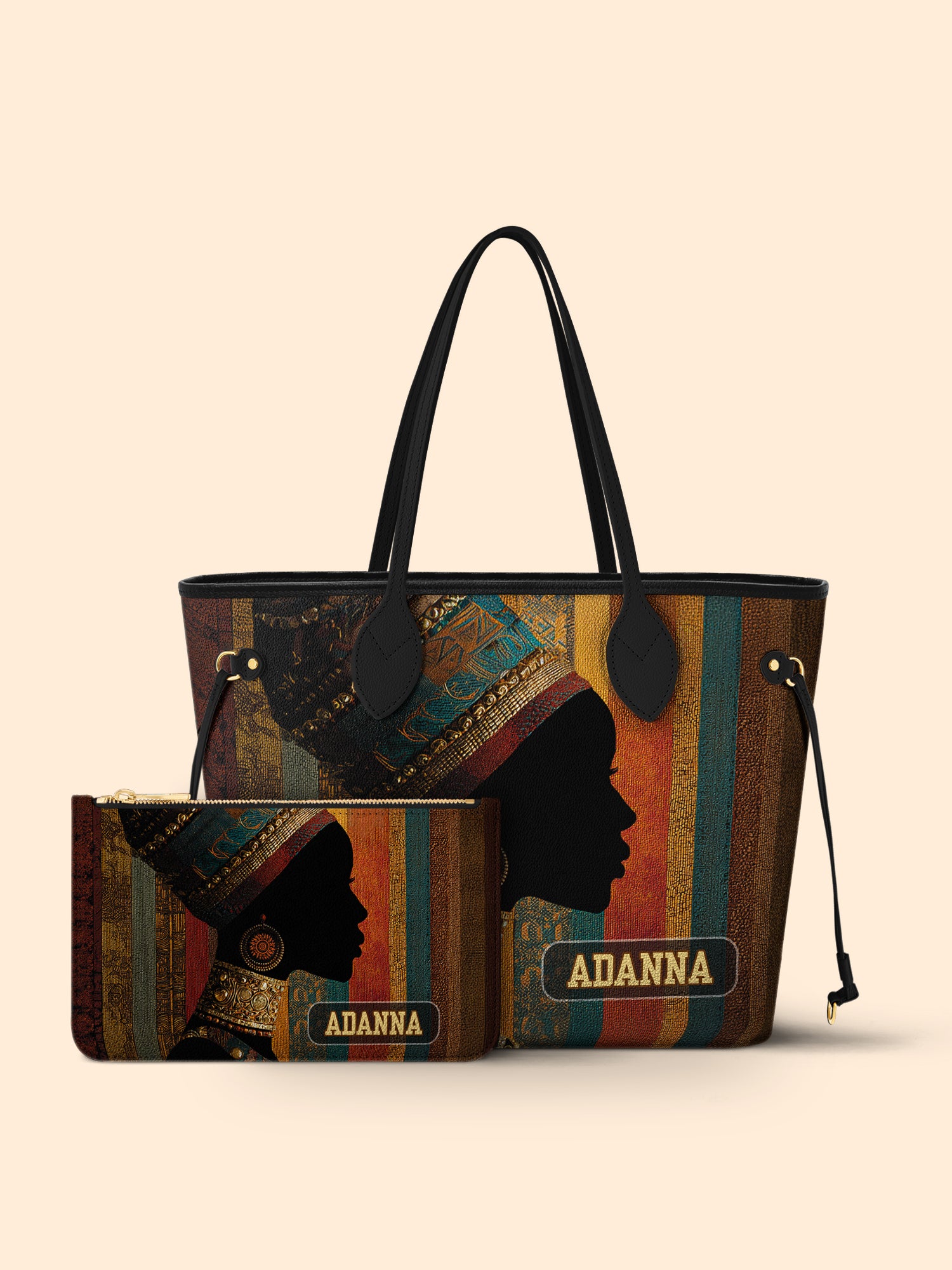 Brown Radiance Classic Shopper Tote