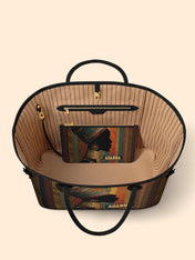 Brown Radiance Classic Shopper Tote