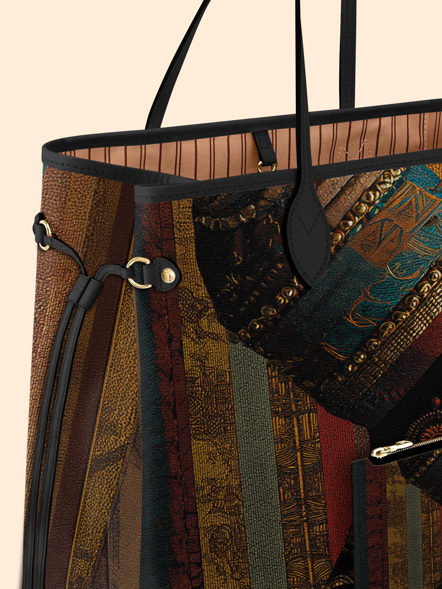 Brown Radiance Classic Shopper Tote