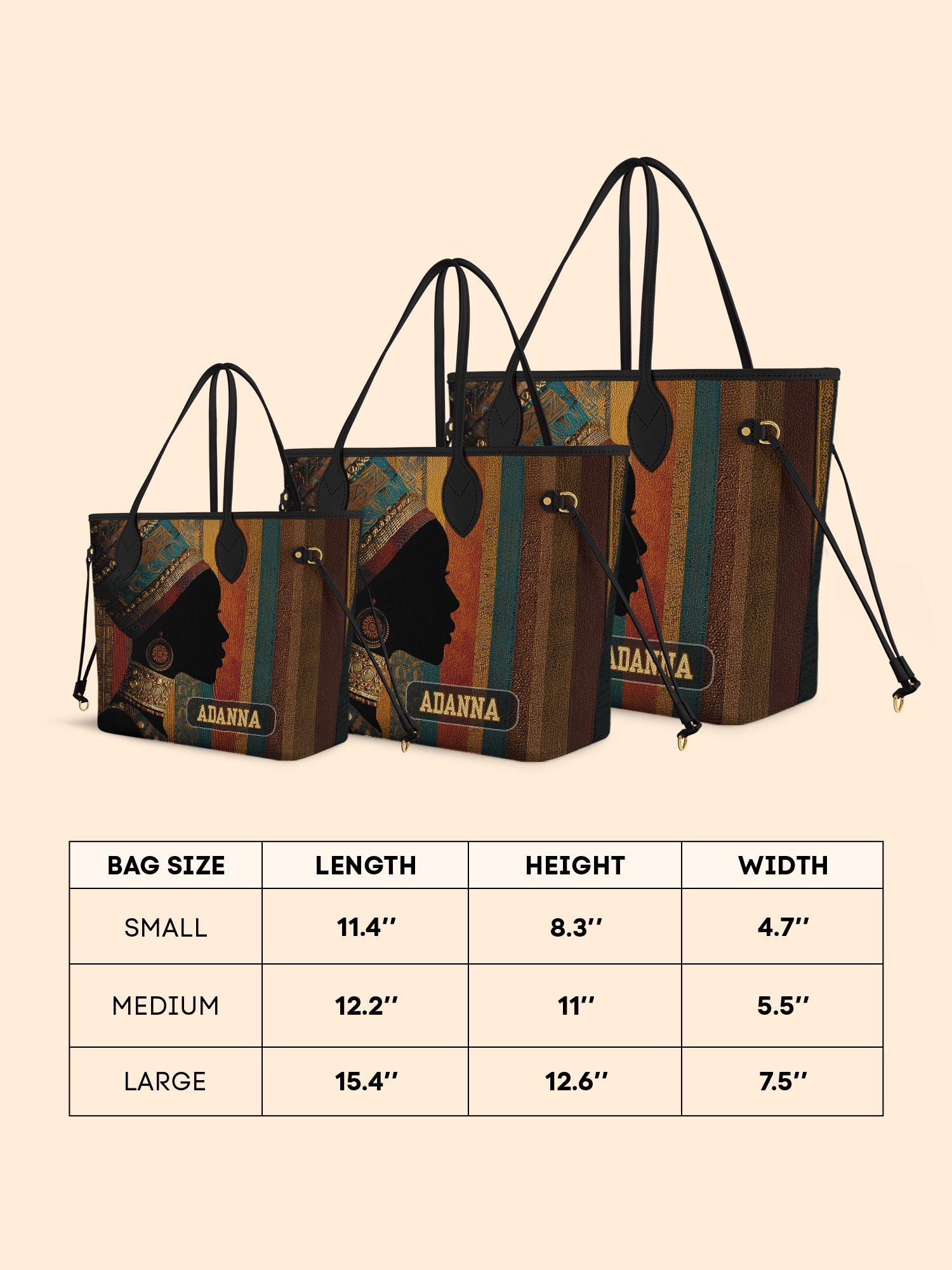 Brown Radiance Classic Shopper Tote
