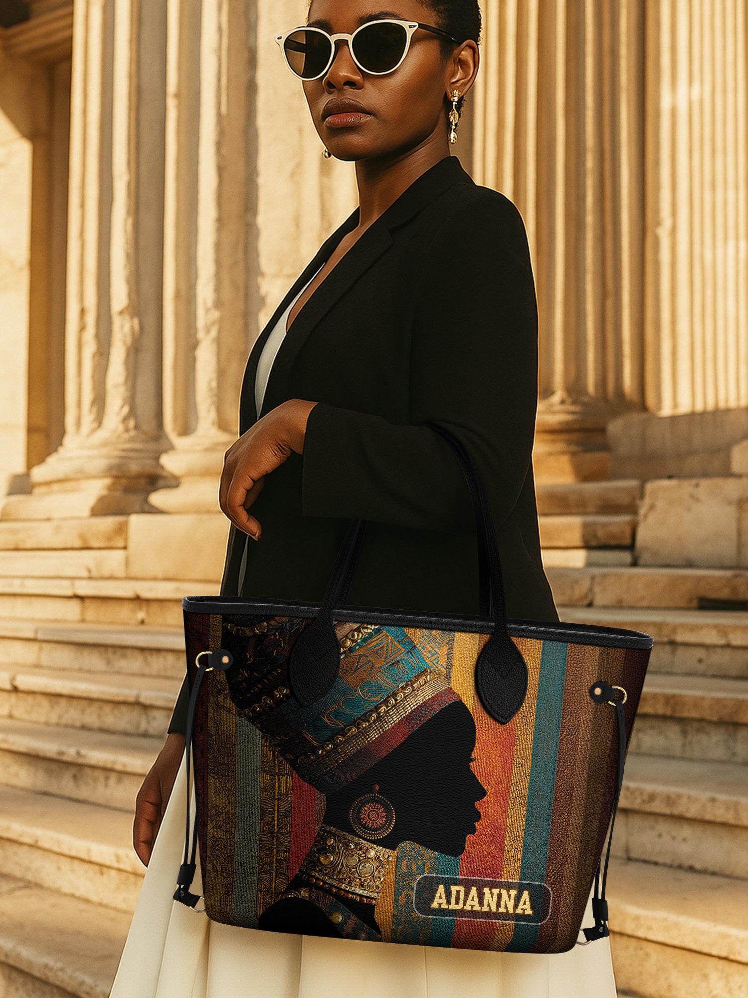 Brown Radiance Classic Shopper Tote