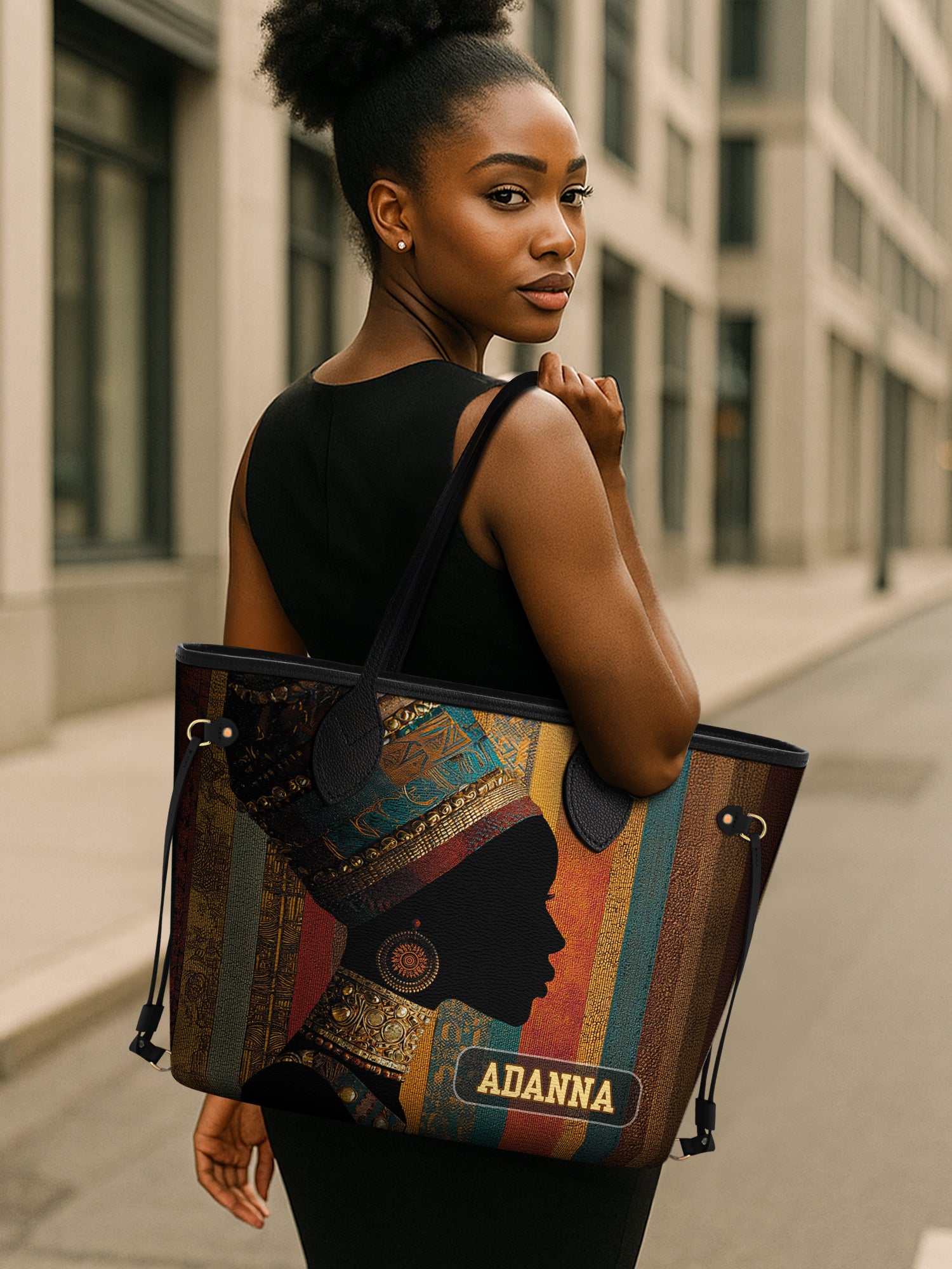 Brown Radiance Classic Shopper Tote