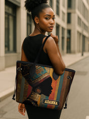 Brown Radiance Classic Shopper Tote