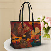 Soul Of The Savannah Sleek Leather Tote