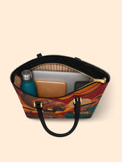 Soul Of The Savannah Sleek Leather Tote