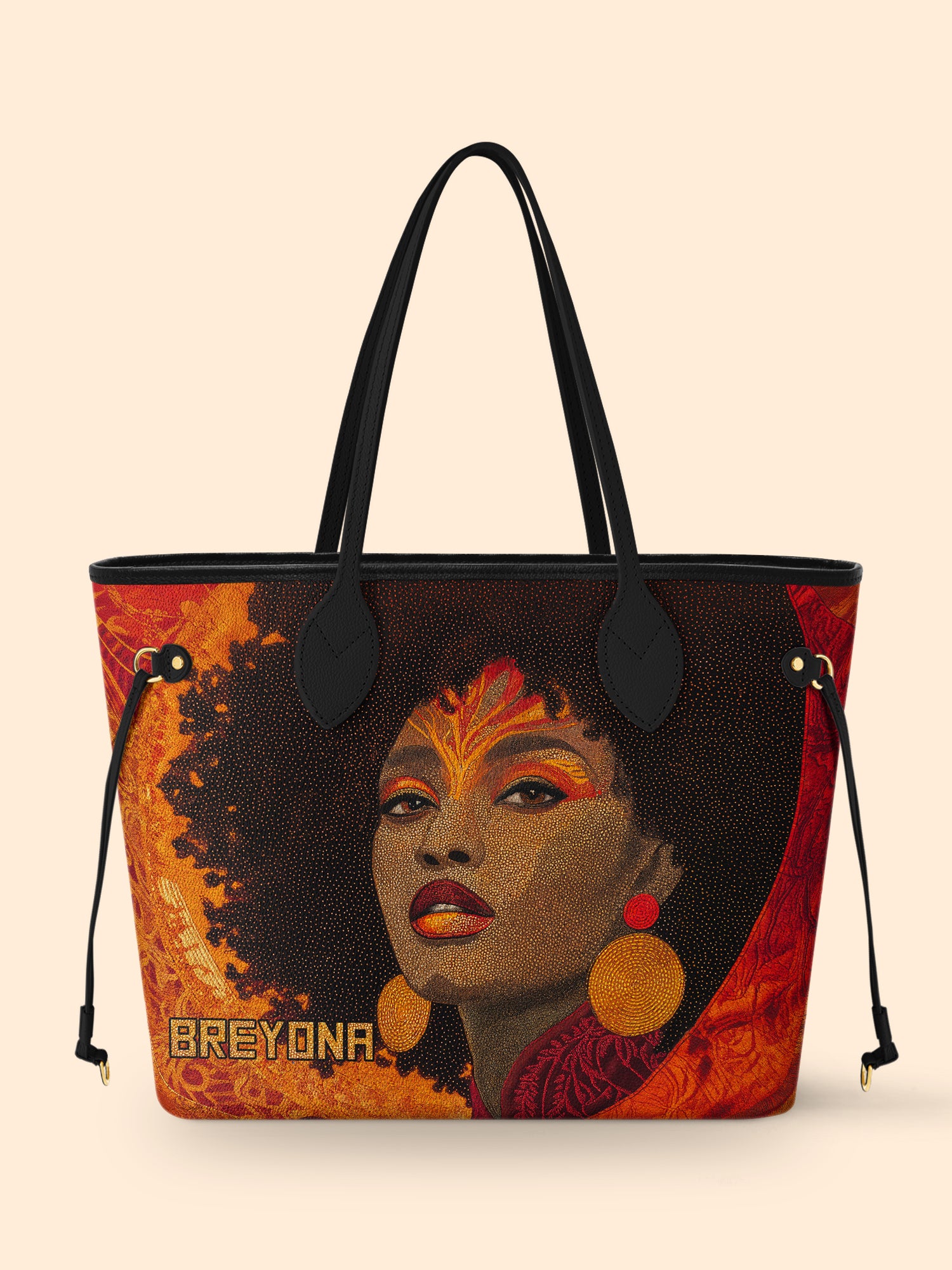 Noir Bloom Classic Shopper Tote