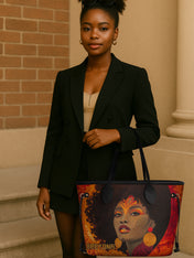 Noir Bloom Classic Shopper Tote