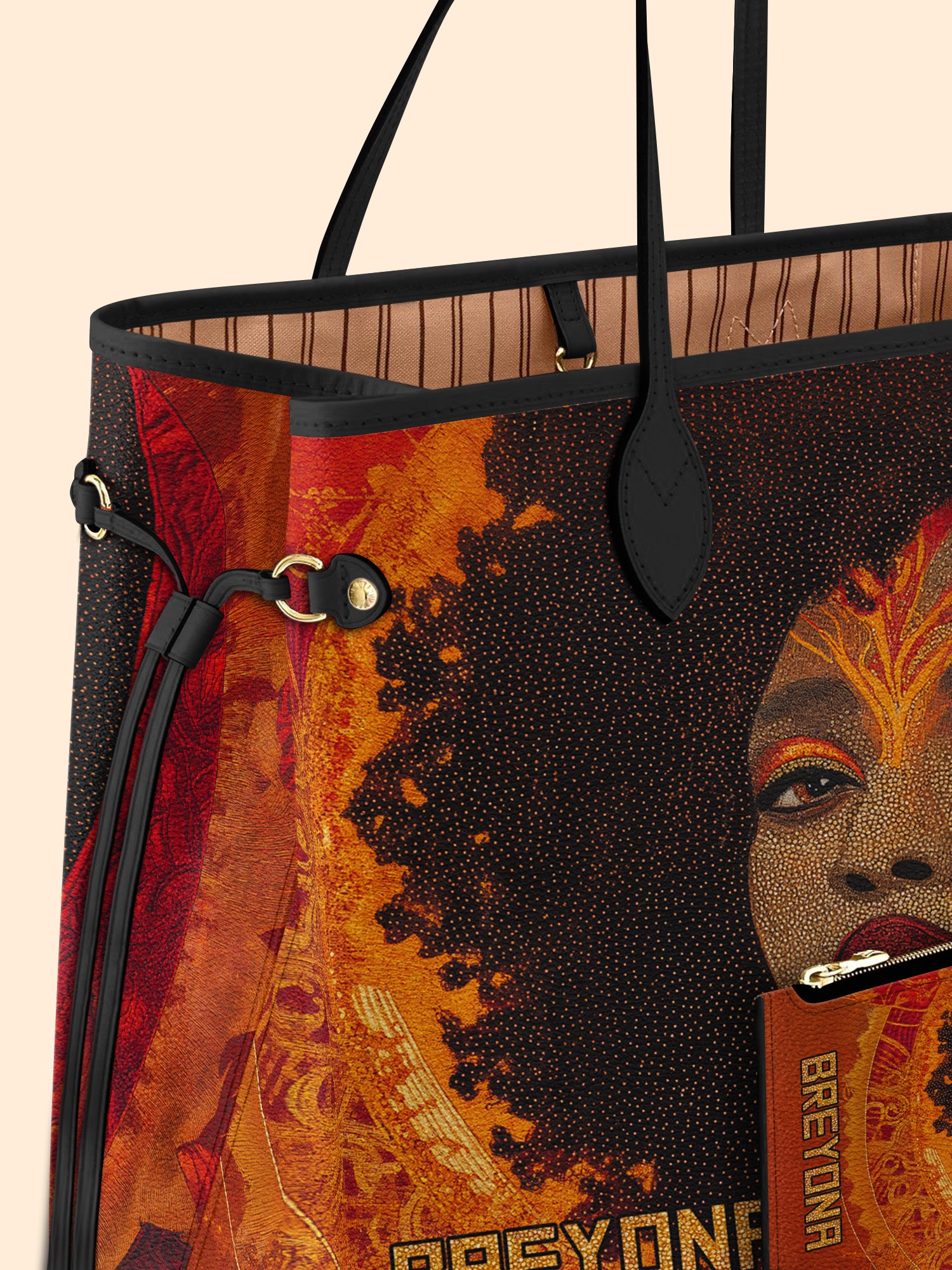 Noir Bloom Classic Shopper Tote