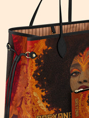 Noir Bloom Classic Shopper Tote