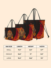 Noir Bloom Classic Shopper Tote