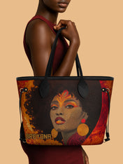 Noir Bloom Classic Shopper Tote