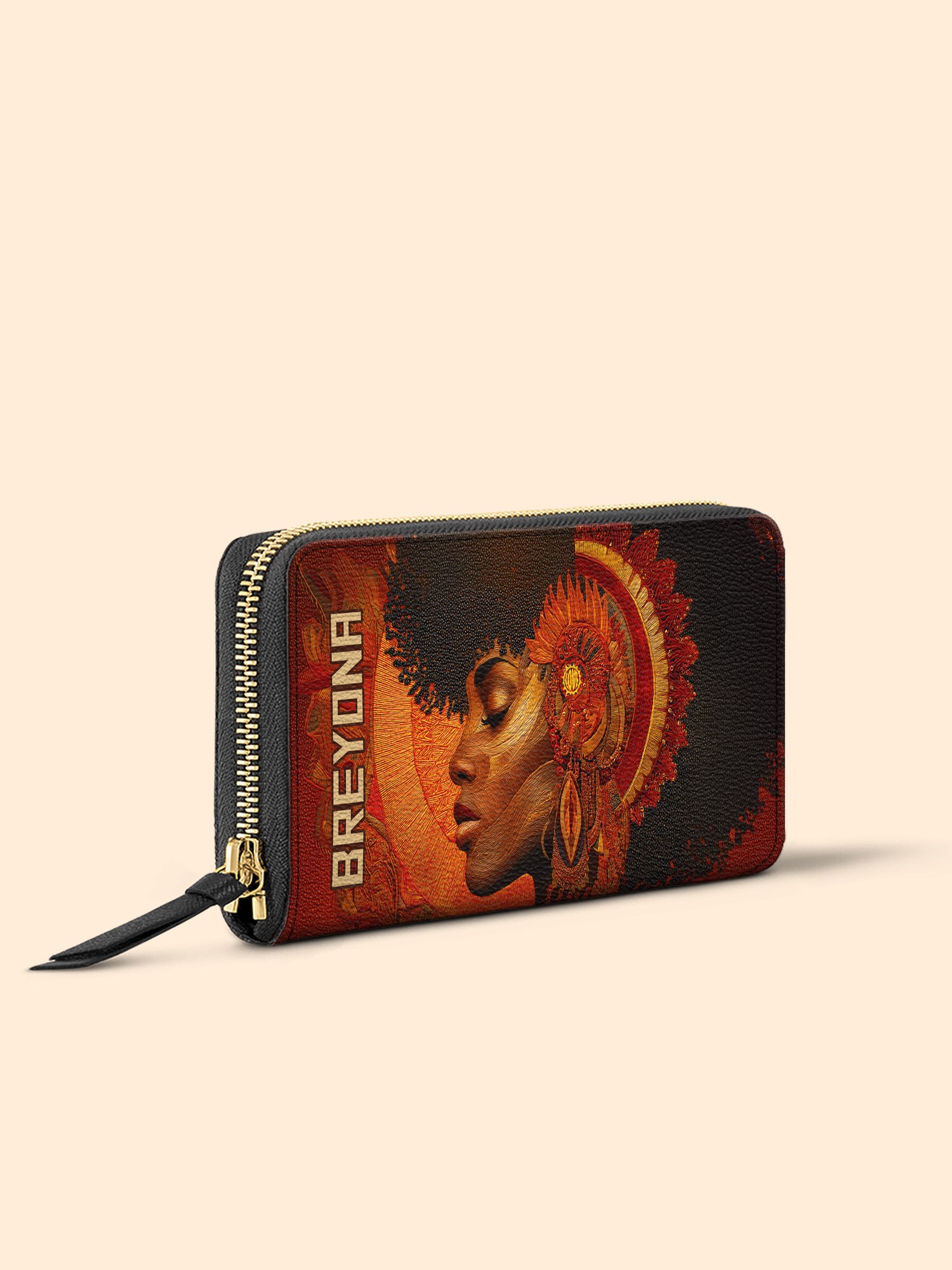 Onyx Halo Slimline Zippy Wallet