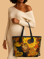 Sunflower Embrace Classic Shopper Tote