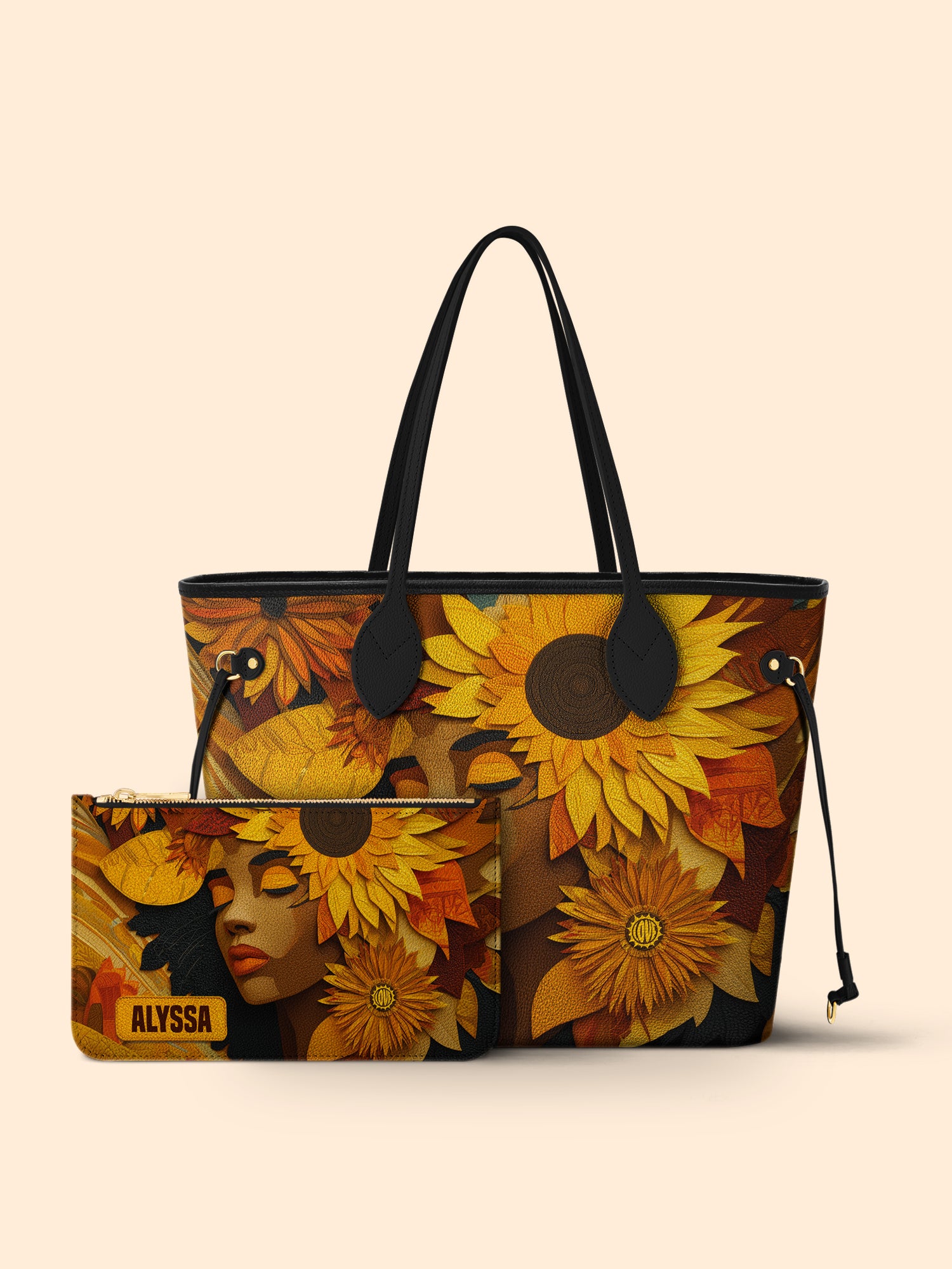 Sunflower Embrace Classic Shopper Tote