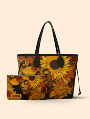 Sunflower Embrace Classic Shopper Tote
