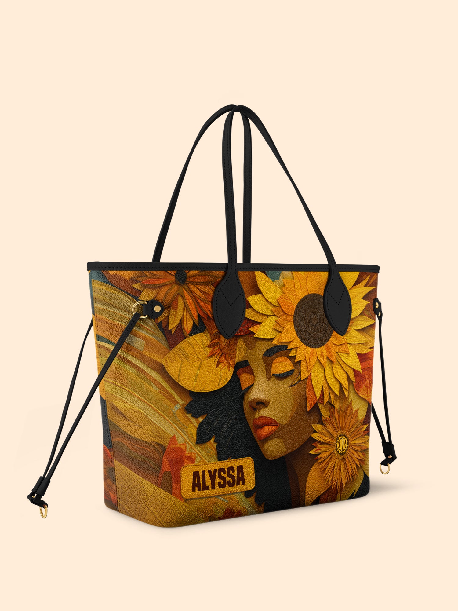Sunflower Embrace Classic Shopper Tote