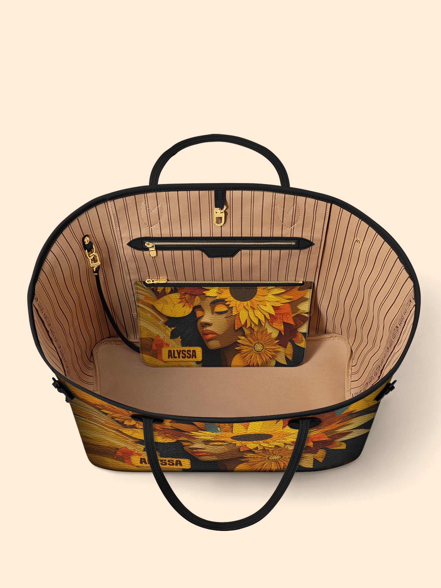Sunflower Embrace Classic Shopper Tote