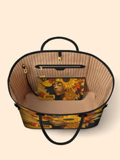 Sunflower Embrace Classic Shopper Tote