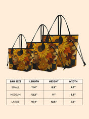 Sunflower Embrace Classic Shopper Tote