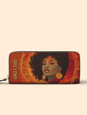 Noir Bloom Slimline Zippy Wallet