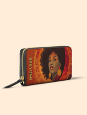 Noir Bloom Slimline Zippy Wallet