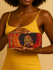 Noir Bloom Slimline Zippy Wallet