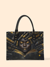 Books, Dreams, and Beyond Premium Leather Handbag QR0TD091