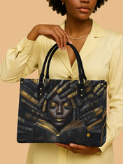 Books, Dreams, and Beyond Premium Leather Handbag QR0TD091