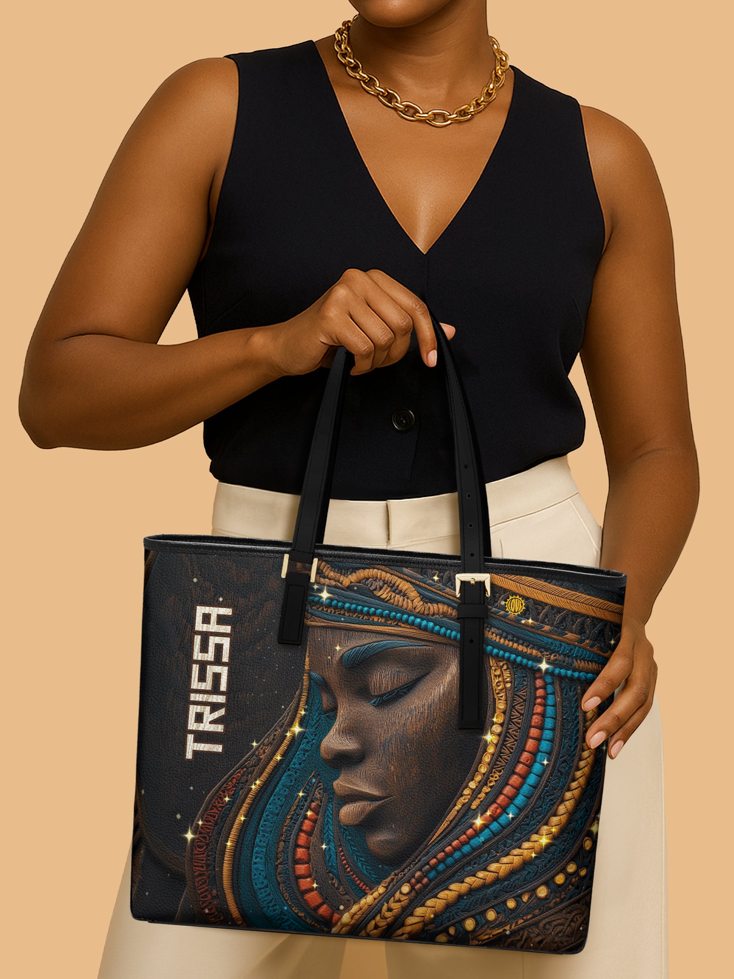 Sable Roots Sleek Leather Tote