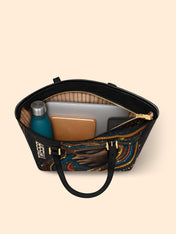 Sable Roots Sleek Leather Tote