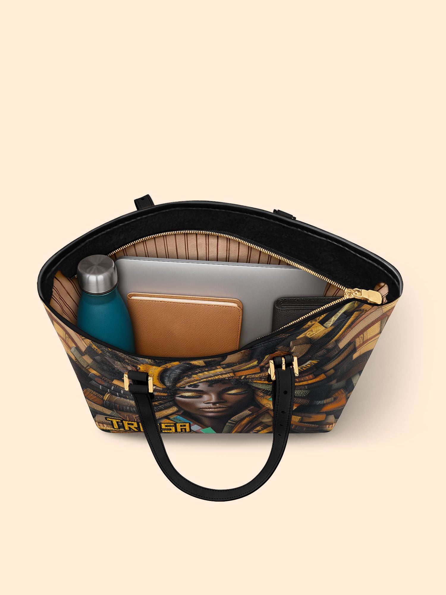 Soulful Pages Sleek Leather Tote