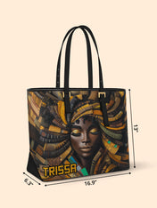 Soulful Pages Sleek Leather Tote