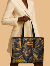 Soulful Pages Sleek Leather Tote