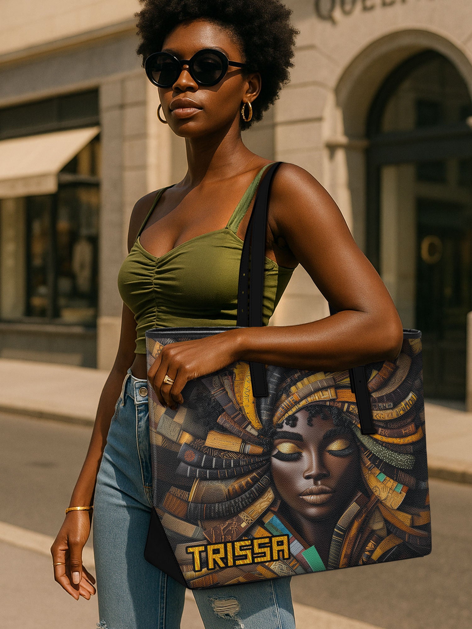 Soulful Pages Sleek Leather Tote