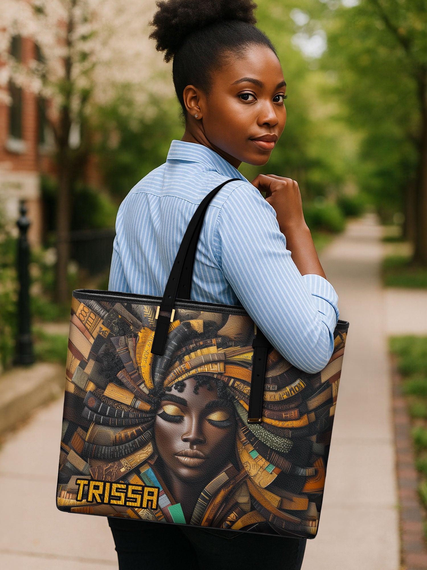 Soulful Pages Sleek Leather Tote