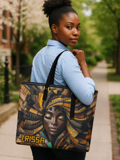 Soulful Pages Sleek Leather Tote