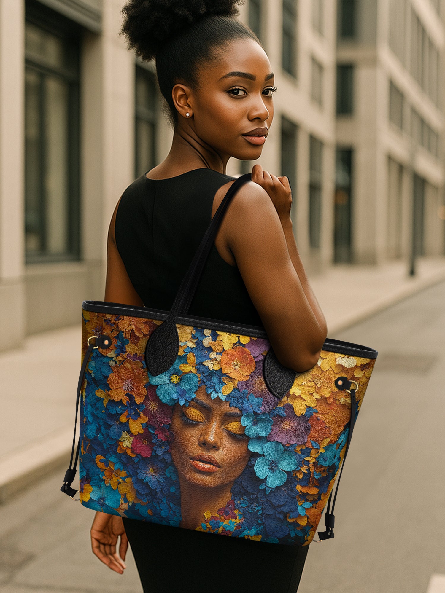 Floral Reverie Classic Shopper Tote QR0TD004