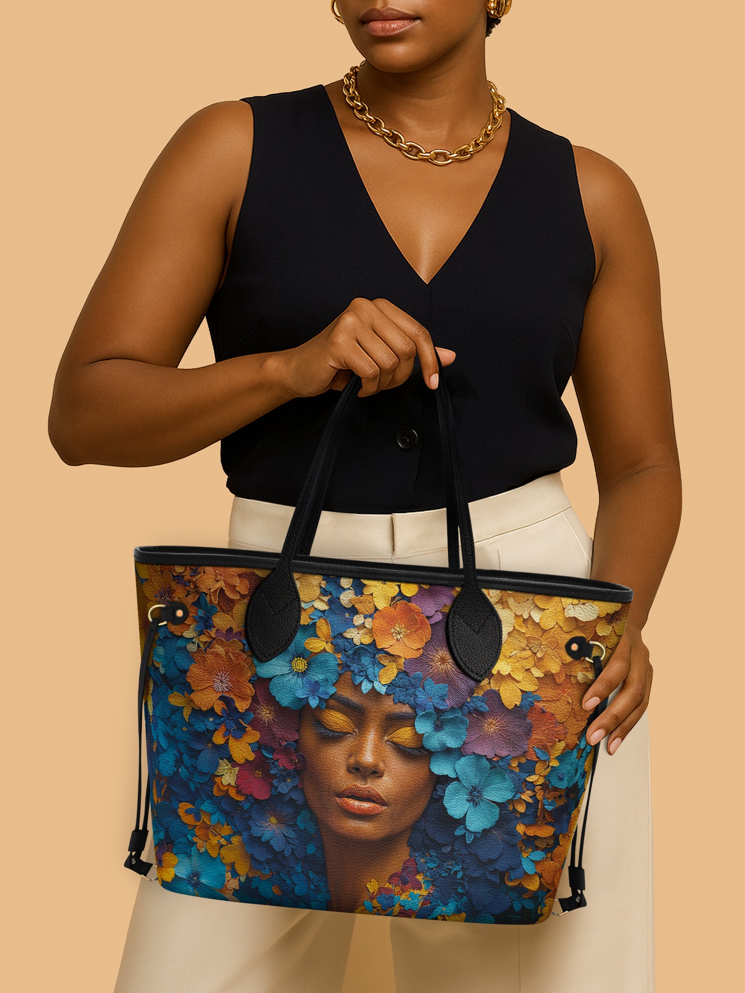 Floral Reverie Classic Shopper Tote QR0TD004