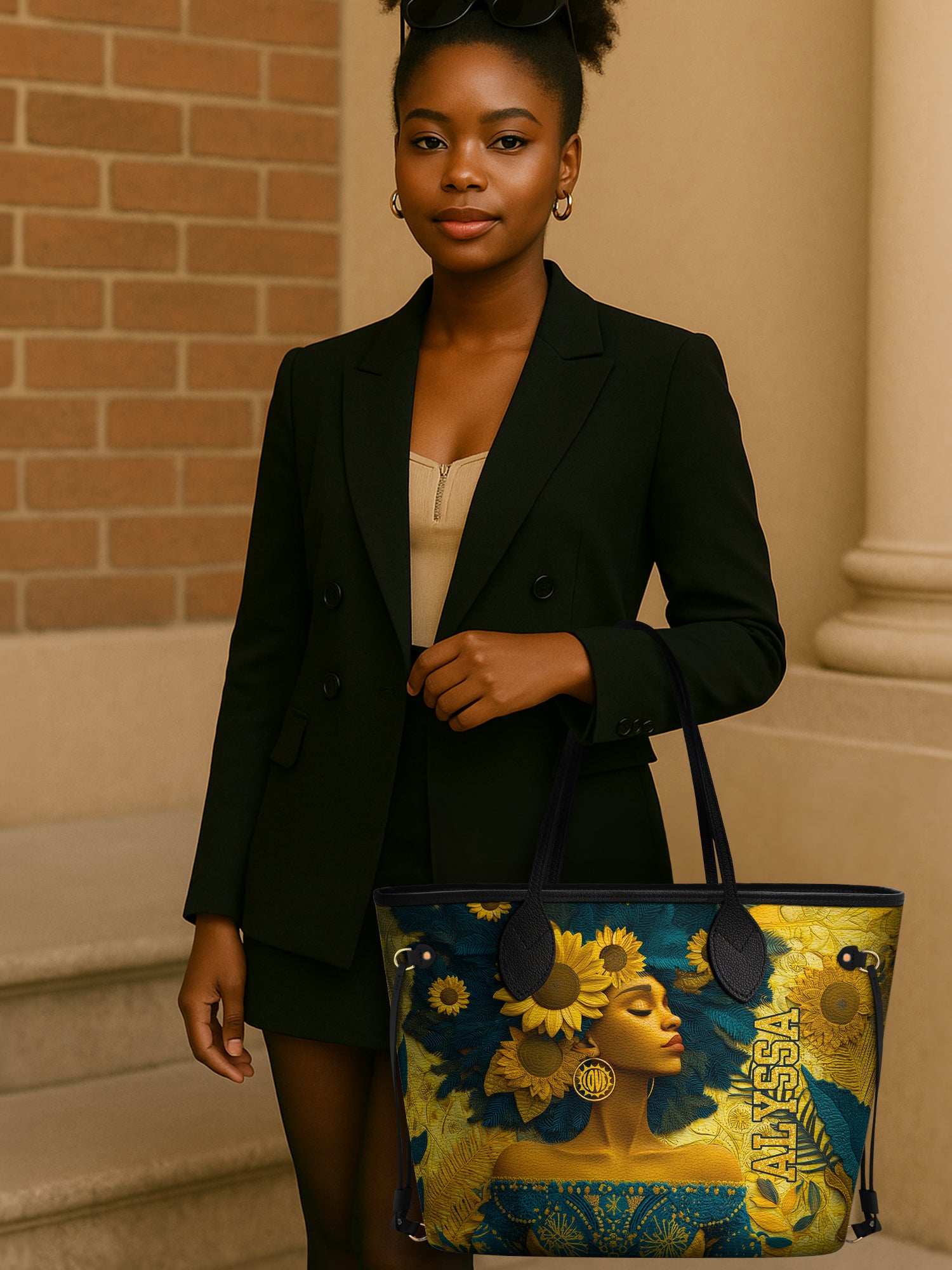 Sunflower Grace Classic Shopper Tote